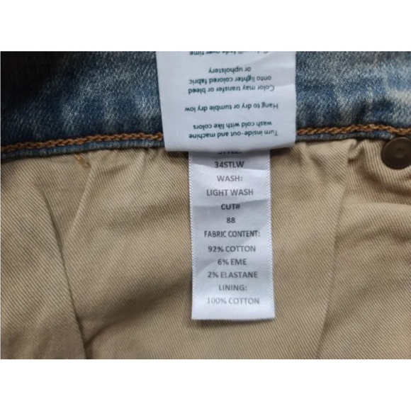 Tecovas Jeans Standard Straight Leg Light Blue Wash Stretch Denim 40X34 Mens NEW - Picture 7 of 10